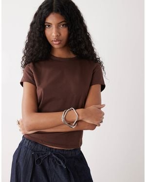 Collusion Baby Tee - Brown