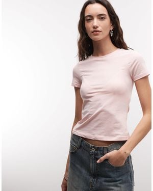 Monki Slim Fit Baby Tee - Pink