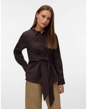 Vero Moda Poplin Shirt - Black