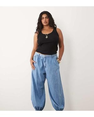 ASOS Curve Balloon Jeans - Blue