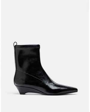 Stradivarius Stiefeletten mit keilabsatz - Schwarz