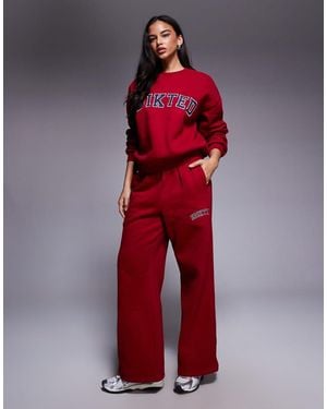 Edikted Co-ord Major Joggers - Red