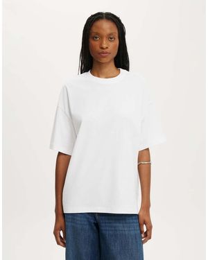 Cotton On Boxy Short Sleeve Tee - White