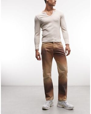 Weekday Space Straight Jeans - White