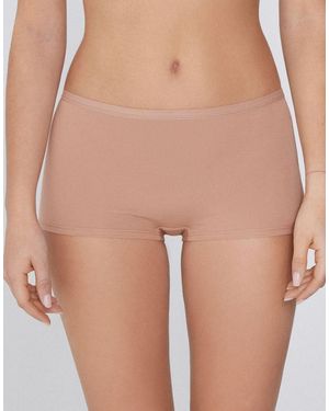 Tezenis Cotton French Knickers - Natural