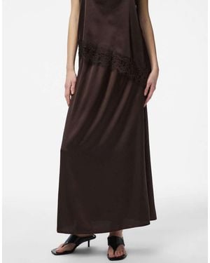 Pieces Maxi Skirt - Brown