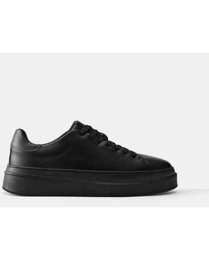 Pull&Bear Casual Chunky Trainers - Black