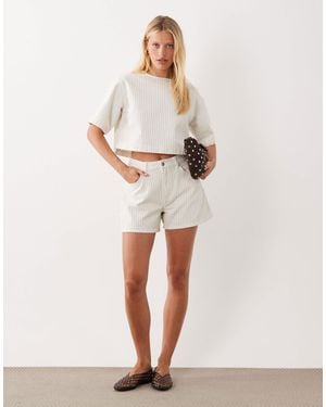 ASOS Longer A-line Shorts - Natural