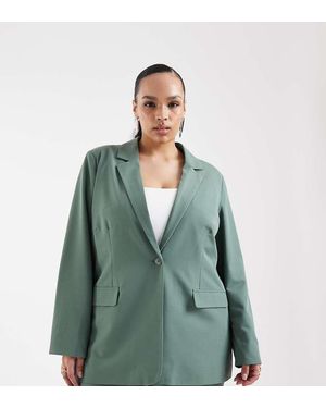 Vero Moda Loose Fit Tailored Blazer Co-ord - Green
