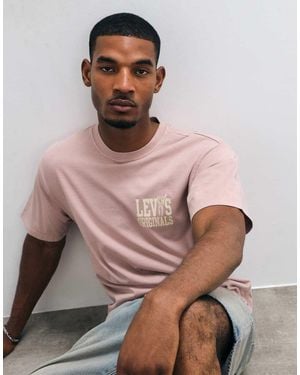 Levi's Graphic Logo Chest Print T-Shirt - Brown