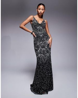 Beauut Joan Sequin Cami Maxi Dress - Black