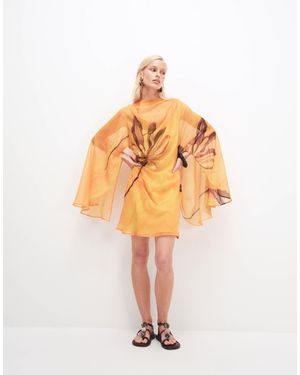 ASOS – hochgeschlossenes minikleid - Mettallic