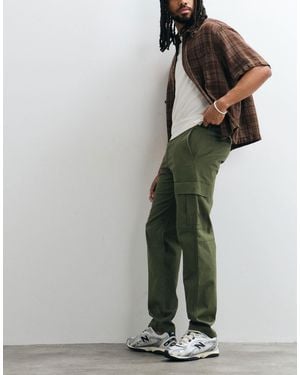 Jack & Jones Pantalon droit à poches cargo - kaki - Vert