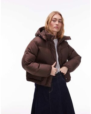 Levi's Kort Gewatteerd Western Pufferjack - Bruin