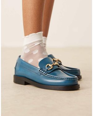 Walk London Dalston Trim Loafer - Blue