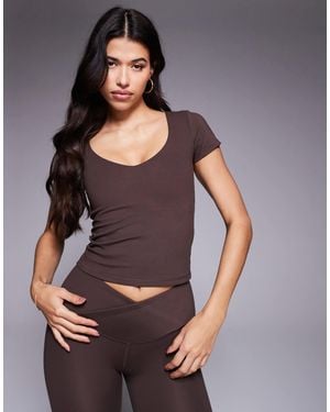 4505 – icon – weiches, knapp geschnittenes sport-t-shirt - Grau