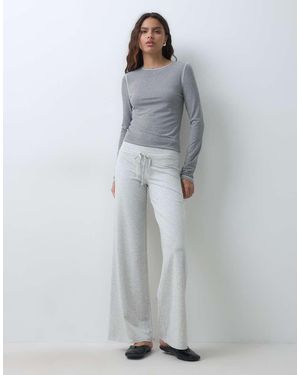 Hollister Cosy Wide Leg Trousers - Grey