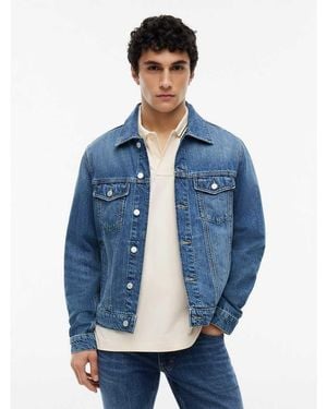 Tommy Hilfiger Ryan Faded Denim Trucker Jacket - Blue