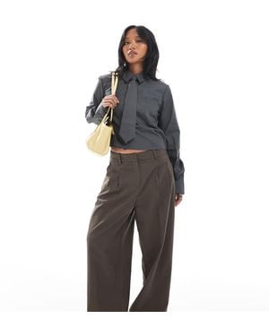 Vero Moda Dad Fit Tailored Trouser - Black