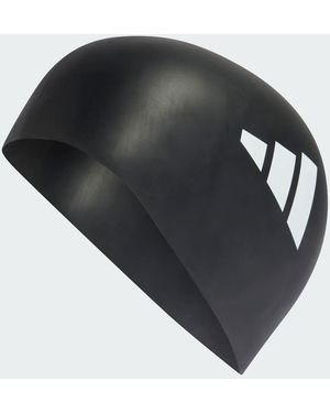 adidas Originals Adidas Adults 3-Stripes Swim Cap - Black