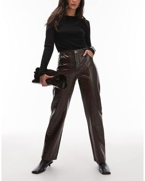 laagam Maia High Waist Trousers - Brown