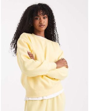 Pieces Oversized Sweatshirt Co-ord - Natural