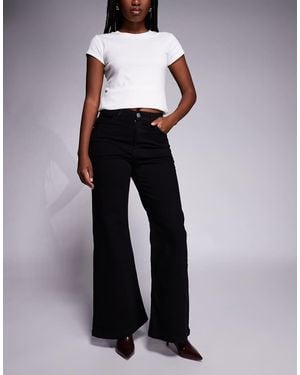 River Island Relaxed Palazzo Jean - Black