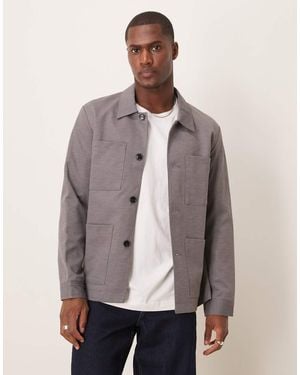 SELECTED Jersey Slim Fit Suit Jacket - Brown