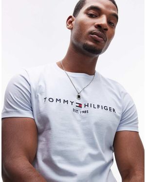 Tommy Hilfiger T-Shirt Tenue Con Logo - Bianco