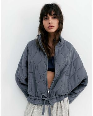 Pull&Bear – leichte pufferjacke - Blau