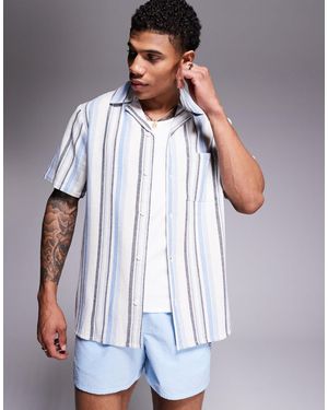 South Beach Short Sleeve Beach Shirt - White