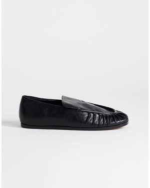 TOPSHOP Dora Ruched Loafers - Black