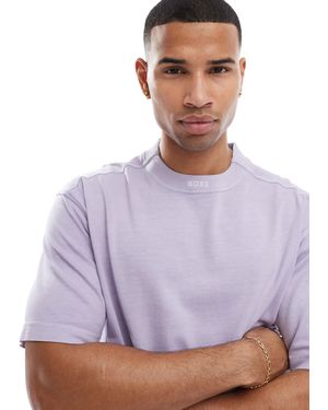 BOSS Te_dye Neck Logo Relaxed Fit T-shirt - Purple