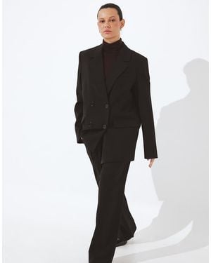 NA-KD Low Waist Suit Trouser - Black
