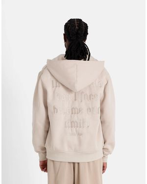 Sixth June Fear - sweat à capuche zippé - beige - Neutre