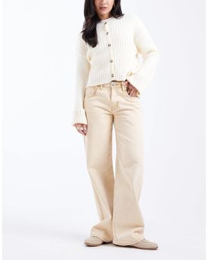 Daisy Street Low Rise Slouchy Jeans - Natural