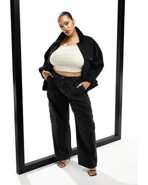 ASOS Asos design curve – cargo-jeans - Schwarz