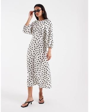 ONLY Belt Detail Maxi Dress - White