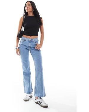 ASOS Cropped Kick Flare Jean - Blue