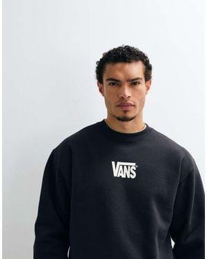 Vans Sudadera De Cuello Redondo Con Logo Elástico En - Azul