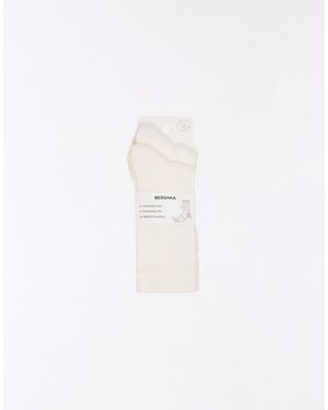 Bershka 2er-pack socken - Weiß