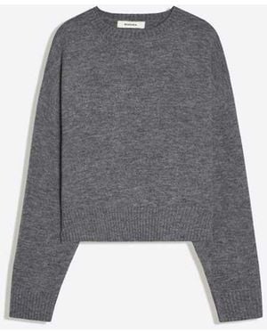 Bershka Round Neck Jumper - Grey