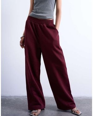 TOPSHOP Straight Leg jogger - Red