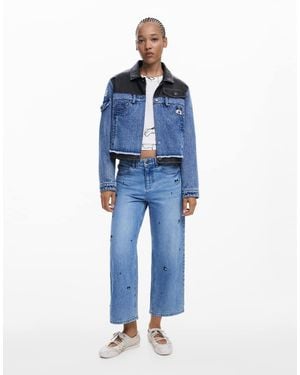 Desigual Mickey Culotte Jeans - Blue