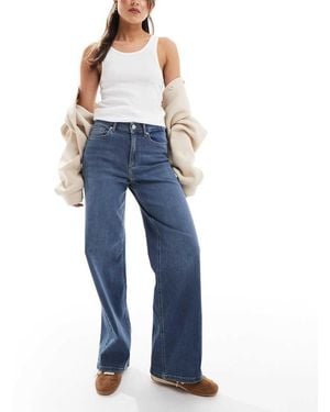 ONLY Madison High Waist Wide Leg Jeans - Blue
