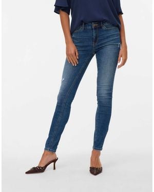 Vero Moda Jean skinny - foncé - Bleu