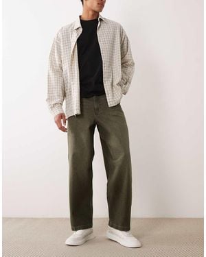 ASOS Loose Straight Jeans - Natural
