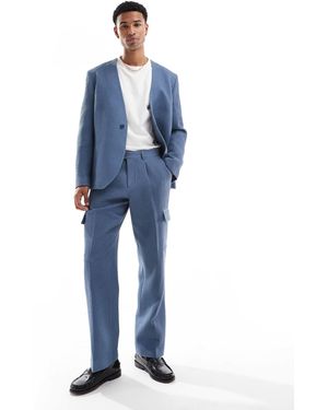 Viggo – elegante cargohose - Blau