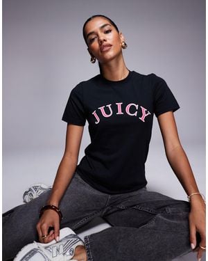 Juicy Couture – girlfriend-t-shirt - Schwarz