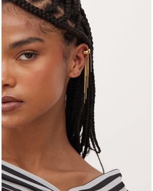 petit moments Fringe Ear Cuff - Brown